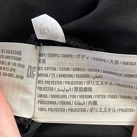 Abercrombie Kids Girls Drop Waist Poplin Skater Dress in Black - Size: 11/12 - Picture 8 of 8